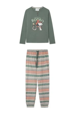 Women'secret Pijamas-Pijama De 100% Algodao Do Snoopy Em