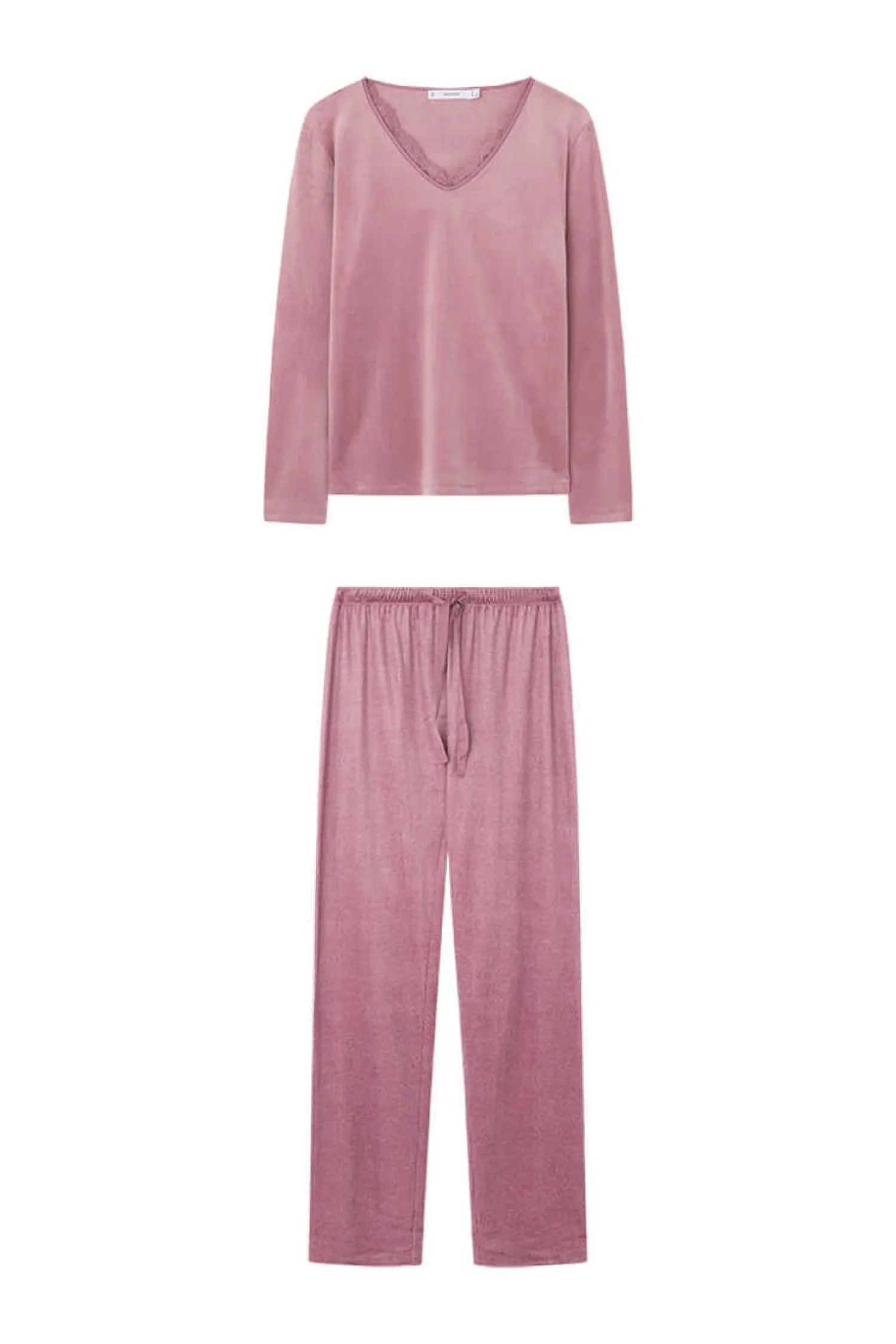 Women'secret Pijamas-Pijama Veludo Elastico