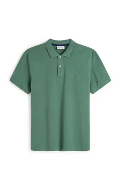 Springfield Polo Basico Pique Slim Verde Sale