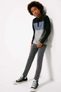 Springfield Kids Polo Color Block Manga Comprida Menino Marinho Best