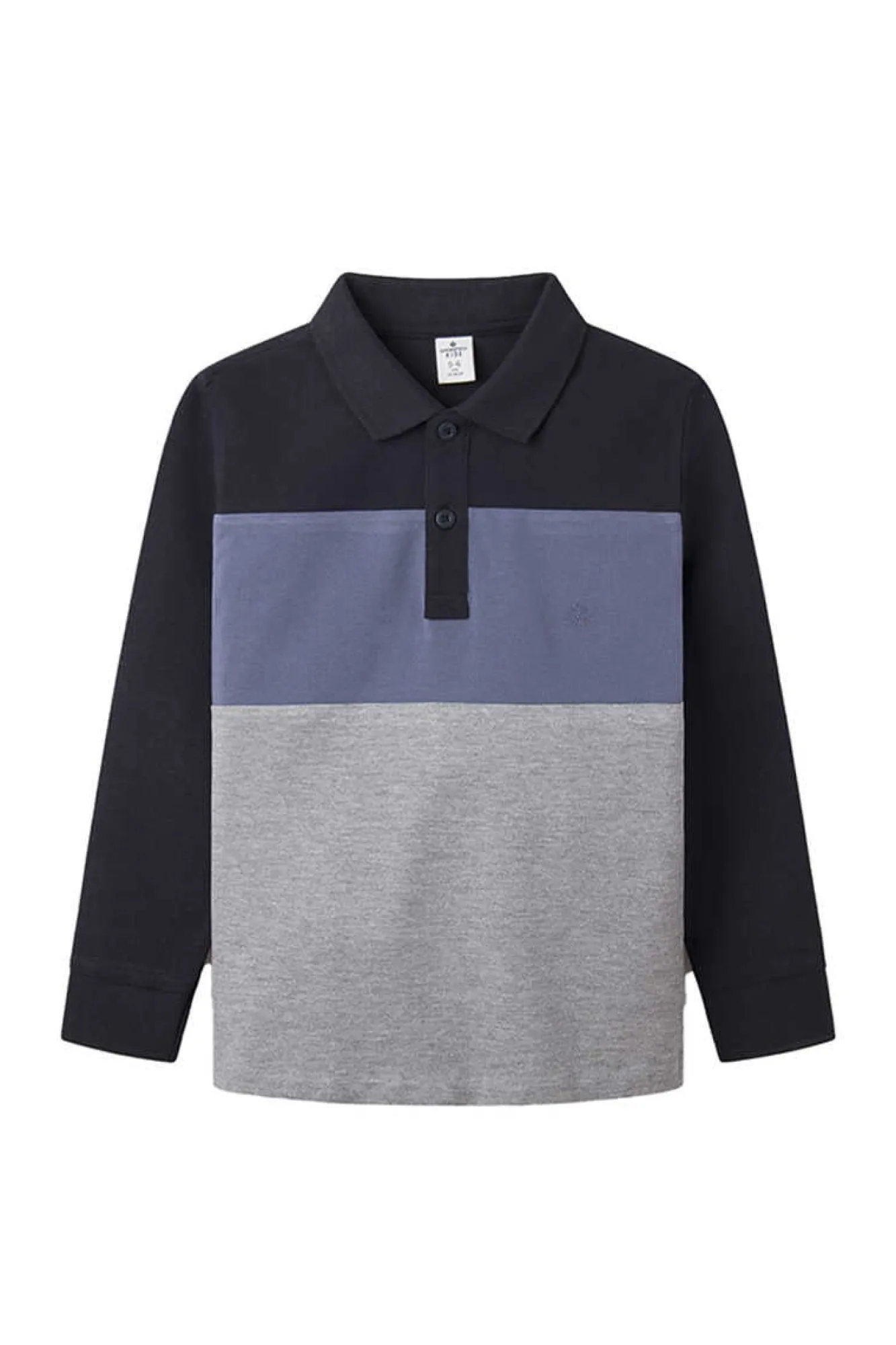Springfield Kids Polo Color Block Manga Comprida Menino Marinho Best