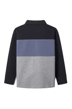 Springfield Kids Polo Color Block Manga Comprida Menino Marinho Best