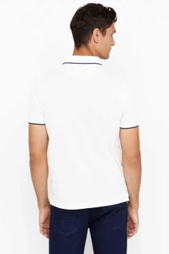 Cortefiel Polo Coolmax Fresh ® Branco Hot