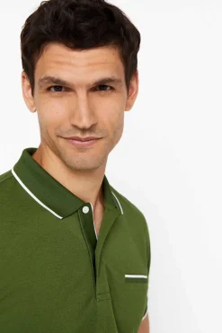 Cortefiel Polo Coolmax Fresh ® Verde Outlet