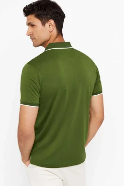 Cortefiel Polo Coolmax Fresh ® Verde Outlet