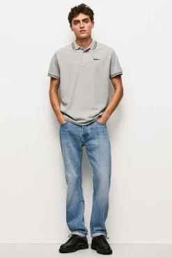 Pepe Jeans Polo De Homem Manga Curta Pique. Cinza Online