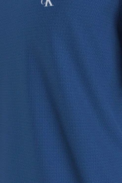 Calvin Klein Polo De Manga Curta Azul Online