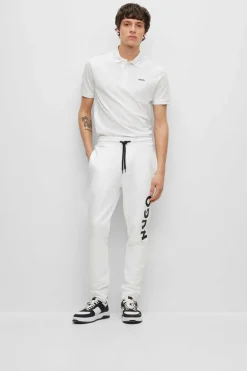 HUGO Polo De Pique Branco Hot