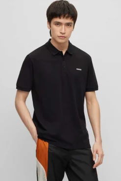 HUGO Polo De Pique Preto Hot