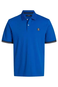 Jack & Jones Polo Manga Curta Azulado Clearance