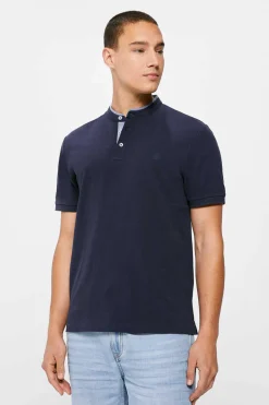 Springfield Polo Mao Slim Azul Online