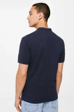 Springfield Polo Mao Slim Azul Online