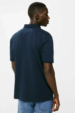 Springfield Polo Pique Basico Marinho Outlet