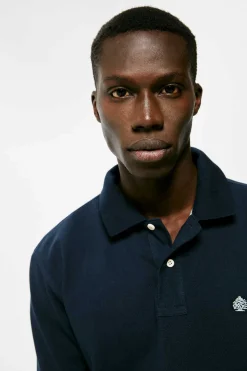 Springfield Polo Pique Basico Marinho Outlet