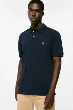 Springfield Polo Pique Basico Marinho Outlet