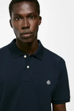 Springfield Polo Pique Basico Marinho Outlet