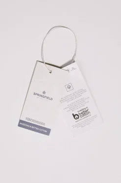 Springfield Polo Pique Basico Preto Discount