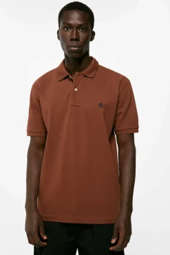 Springfield Polo Pique Basico Castanho