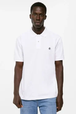 Springfield Polo Pique Basico Branco Outlet