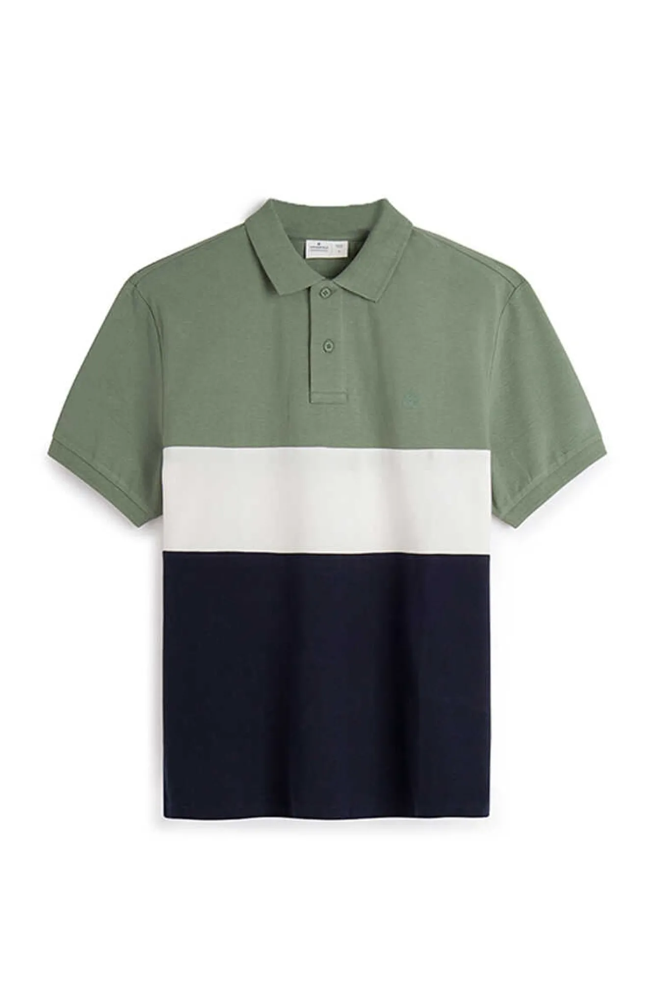 Springfield Polo Pique Color Block Verde