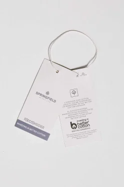 Springfield Polo Pique Contrastes Cinza Online