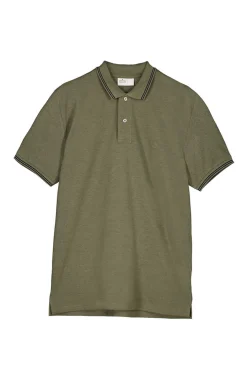 Springfield Polo Pique Contrastes Cinza Online