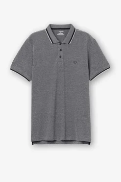 Tiffosi Polo Pique Detalhe Estampado Com Relevo Azul Aco Online