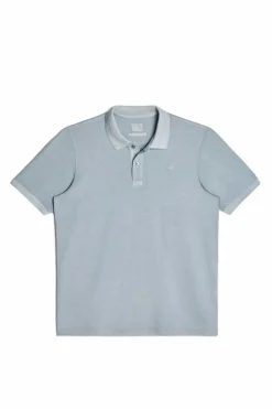 Ooto Polo Pique Lavado Bordado De Aviao Azul Online