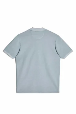 Ooto Polo Pique Lavado Bordado De Aviao Azul Online