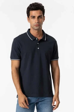 Tiffosi Polo Pique Logo Azul Aco Sale
