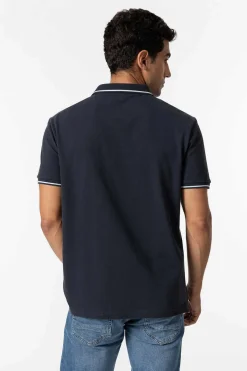 Tiffosi Polo Pique Logo Azul Aco Sale