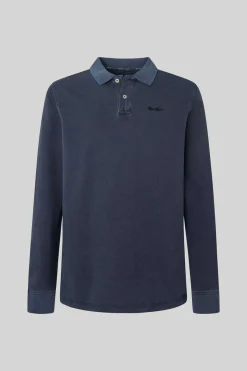 Pepe Jeans Polo Pique Logo Bordado Marinho New