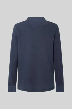 Pepe Jeans Polo Pique Logo Bordado Marinho New