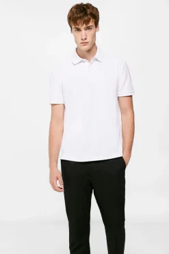Springfield Polo Pique Slim Carcela Oculta Branco Hot