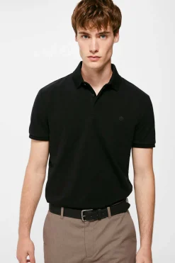 Springfield Polo Pique Slim Carcela Oculta Preto Online