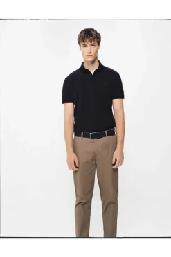 Springfield Polo Pique Slim Carcela Oculta Preto Online