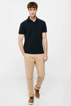 Springfield Polo Pique Slim Carcela Oculta Azul Clearance