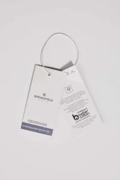 Springfield Polo Pique Slim Carcela Oculta Azul Clearance