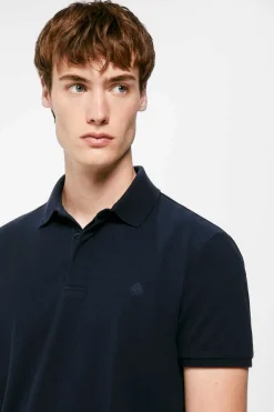 Springfield Polo Pique Slim Carcela Oculta Azul Clearance
