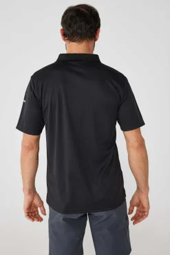 Izas Polo Tecnico De Manga Curta Preto Outlet