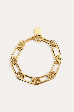 Singularu Bijuteria-Pulsera Zambia Link Bano Oro