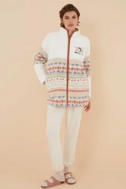 Women'secret Pijamas-Robe Curto Em Borrego Do Snoopy