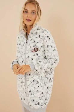 Women'secret Pijamas-Robe Pelo Esponjoso Snoopy