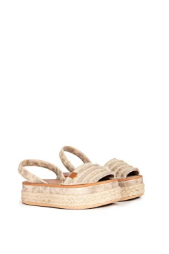 Popa Alpercatas-Rosario Franjas Bege