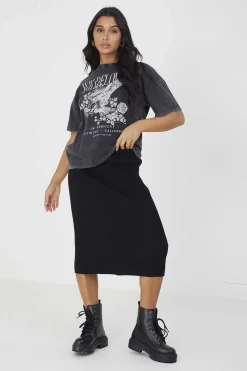 Brave Soul Saias-Saia Canelada De Malha