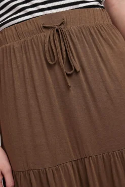 Pieces Saias-Saia Comprida Com Fecho Em Forma De Laco.