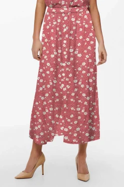 Only Saias-Saia Comprida Estampada