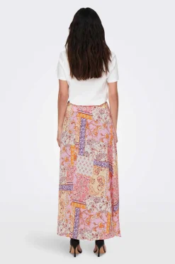 Only Saias-Saia Comprida Estampada