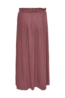 Only Saias-Saia Comprida Folgada Com Cintura Elastica