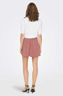 Only Saias-Saia Curta Fluida Estampada